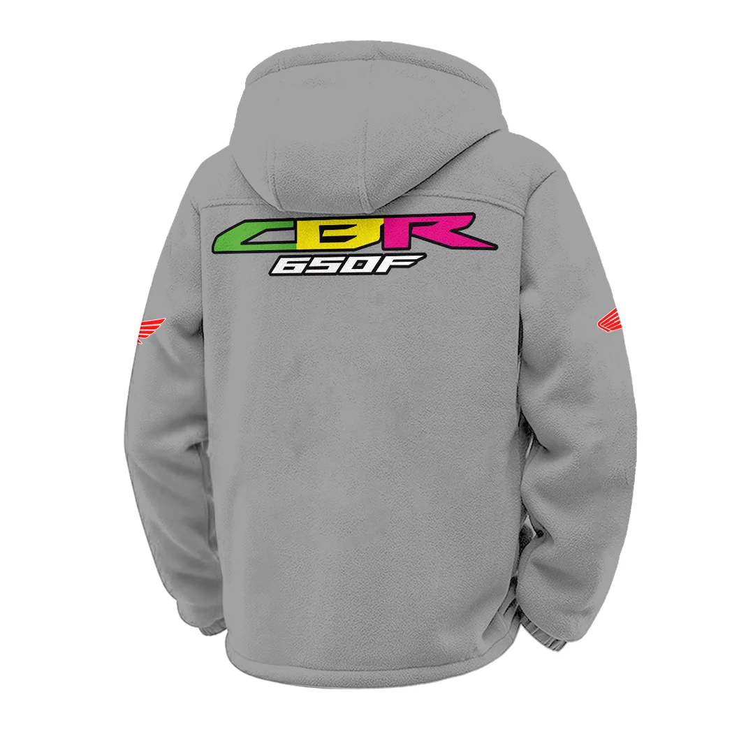 Engine Spirit Winter Fleece Jacket, High-Density Comfort Fleece HVN1451HC - Grey - Image 3