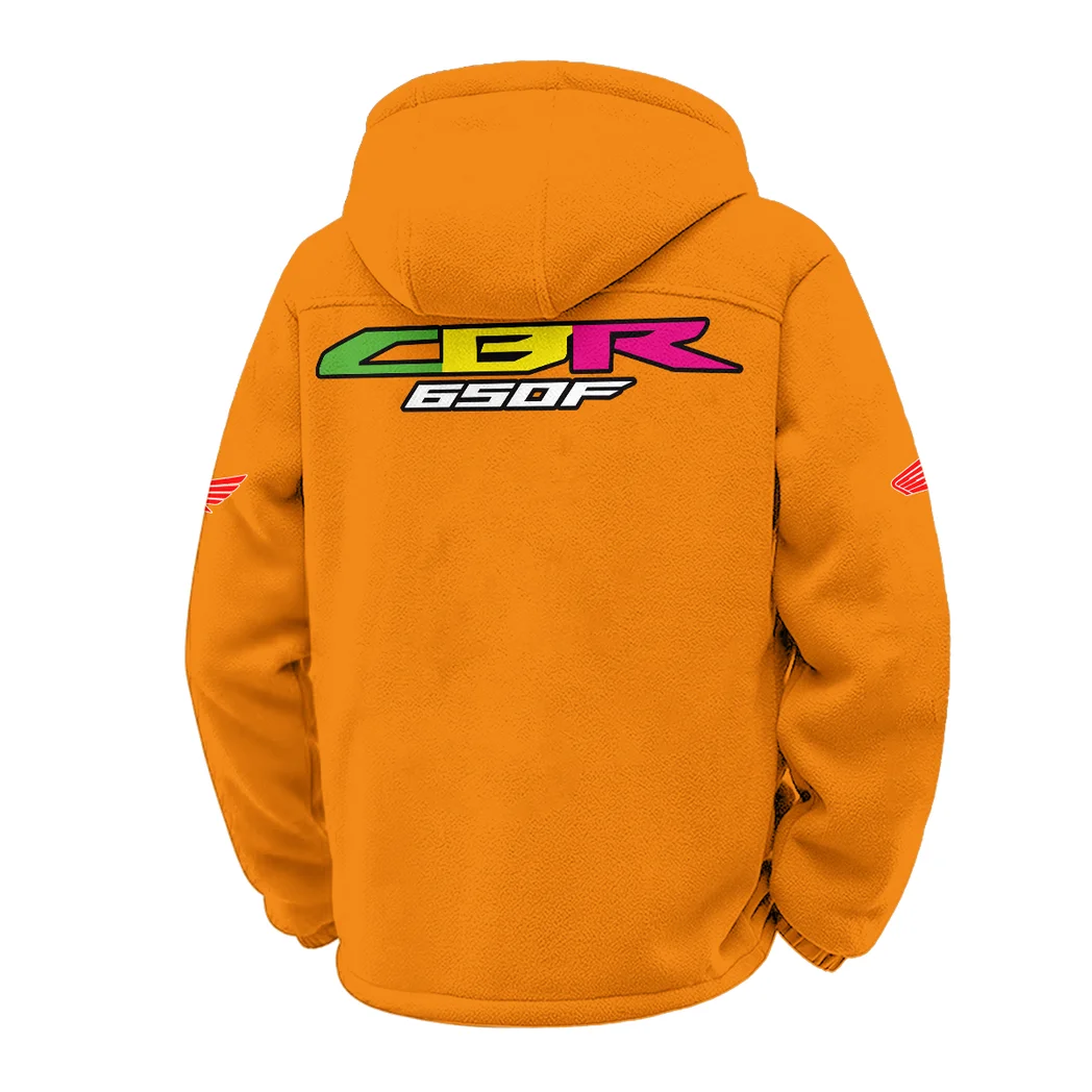 Engine Spirit Winter Fleece Jacket, High-Density Comfort Fleece HVN1451HC - Orange - Image 3