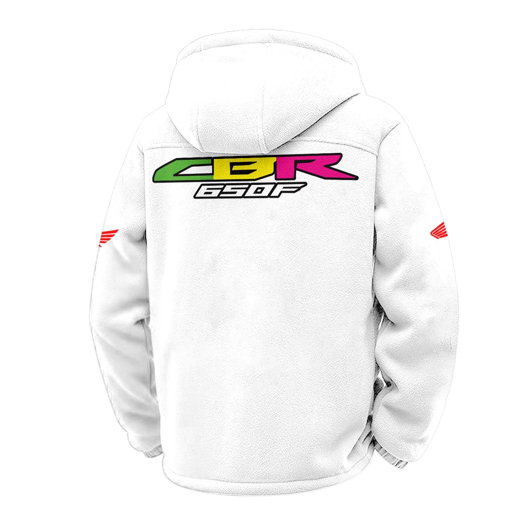 Engine Spirit Winter Fleece Jacket, High-Density Comfort Fleece HVN1451HC - White - Image 3