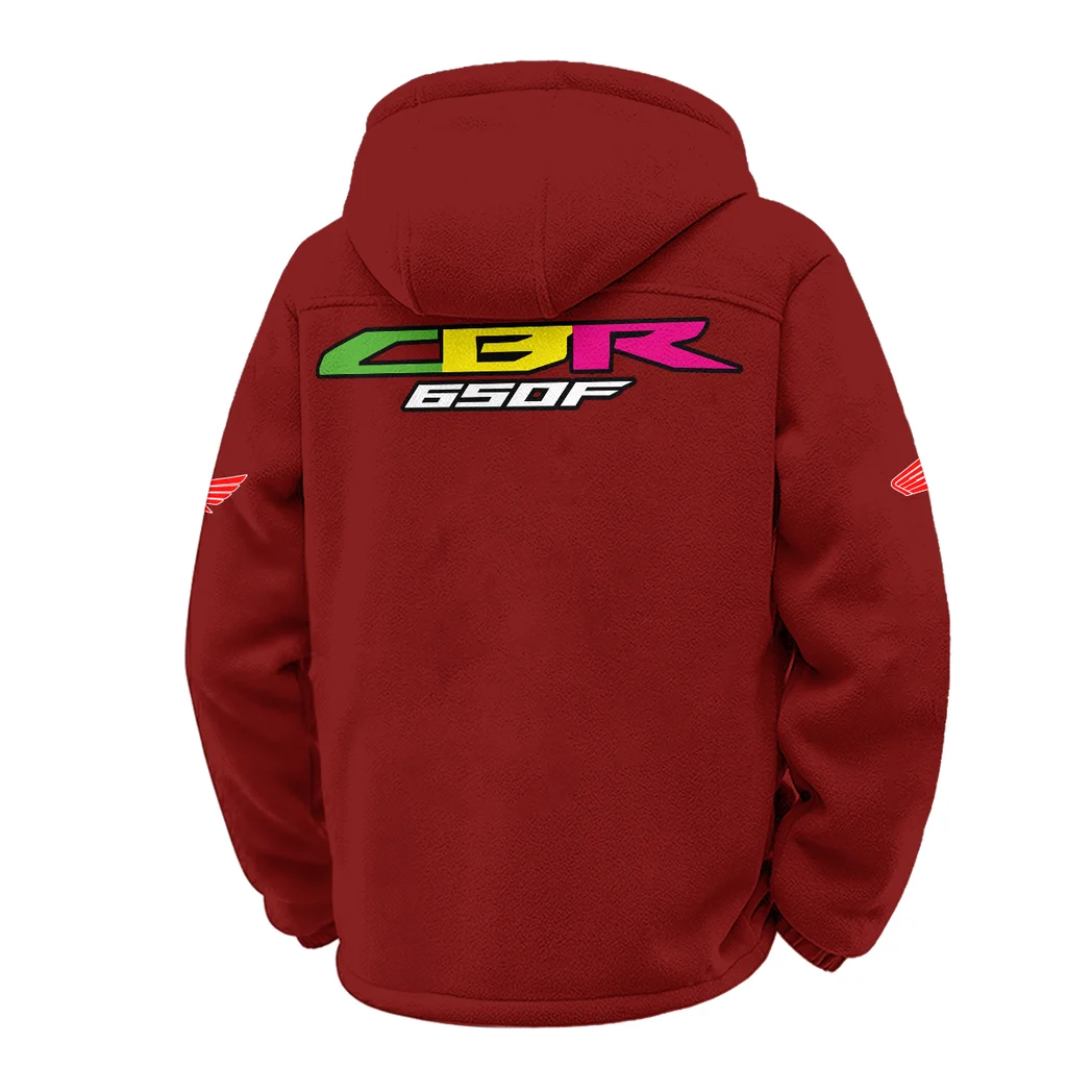 Engine Spirit Winter Fleece Jacket, High-Density Comfort Fleece HVN1451HC - Wine - Image 3