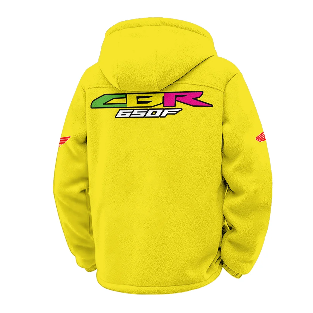 Engine Spirit Winter Fleece Jacket, High-Density Comfort Fleece HVN1451HC - Yellow - Image 3