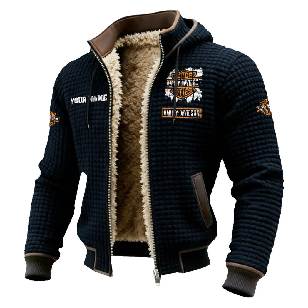 Cruiser Legend Fleece-Lined Hooded Jacket, High-Density Comfort Fleece HVN1451HD - Black - Image 2