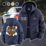 Cruiser Legend Fleece Windbreaker Jacket, Premium Bonded Fleece HVN1451HD - Navy