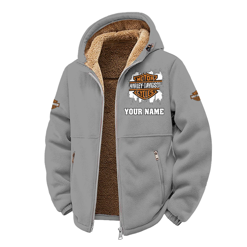 Cruiser Legend Winter Fleece Jacket, Warm Core Loft Fleece HVN1451HD - Grey - Image 2