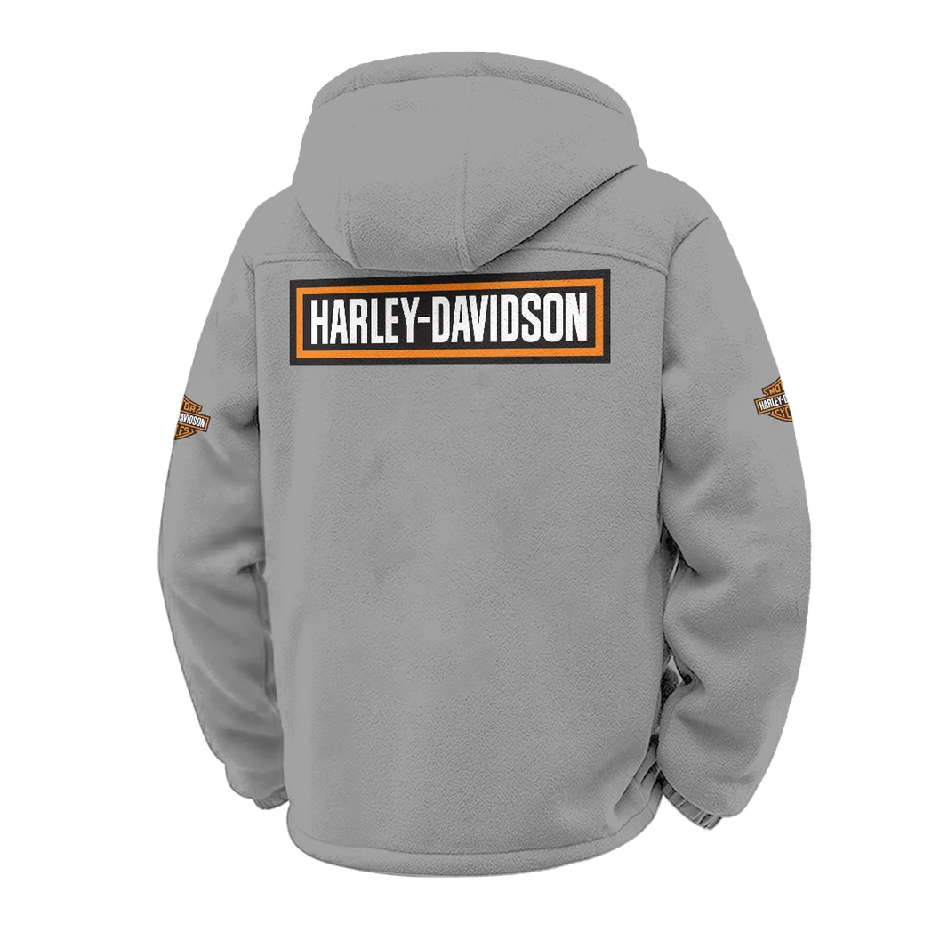 Cruiser Legend Winter Fleece Jacket, Warm Core Loft Fleece HVN1451HD - Grey - Image 3