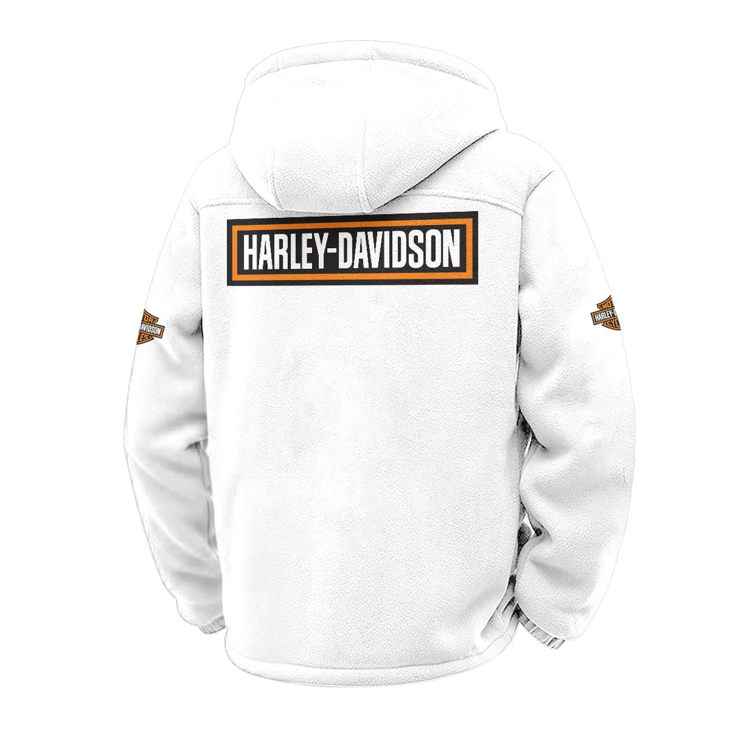 Cruiser Legend Winter Fleece Jacket, Warm Core Loft Fleece HVN1451HD - White - Image 3