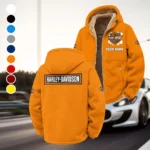 Cruiser Legend Winter Fleece Jacket, Warm Core Loft Fleece HVN1451HD - Orange