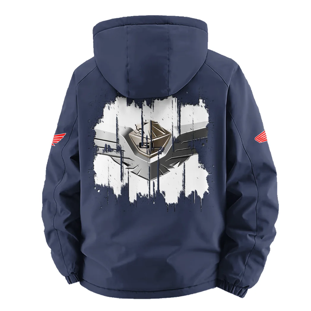 Endurance Road Bike Fleece Windbreaker Jacket, Ultra-Soft Wind-Stop Fabric HVN1451HG - Navy - Image 4