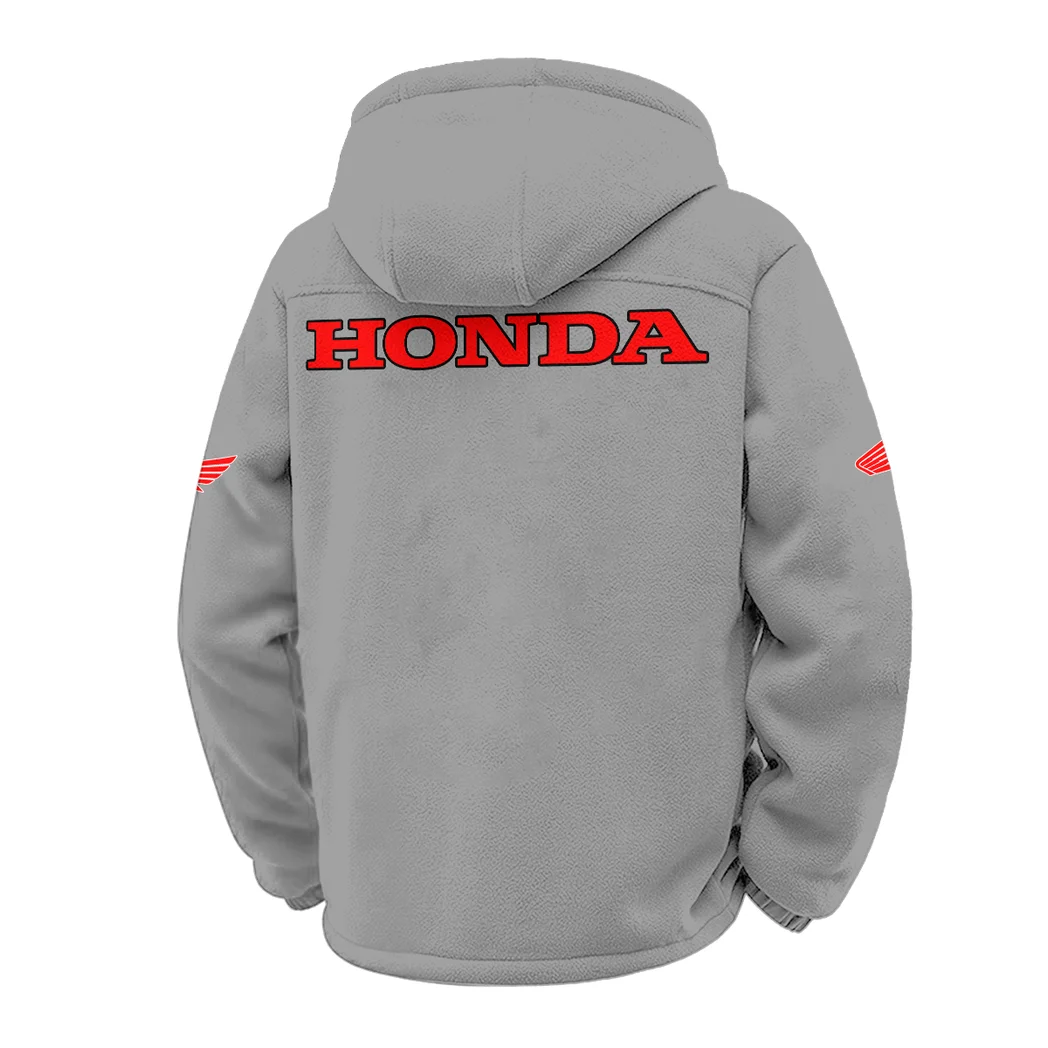 Endurance Road Bike Winter Fleece Jacket, Breathable Winter Comfort HVN1451HG - Grey - Image 3