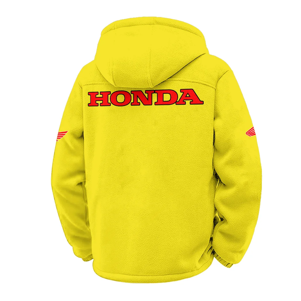 Endurance Road Bike Winter Fleece Jacket, Breathable Winter Comfort HVN1451HG - Yellow - Image 3