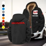 Dual-Sport Motorcycle Winter Fleece Jacket, Premium Fleece Barrier HVN1451HM - Black