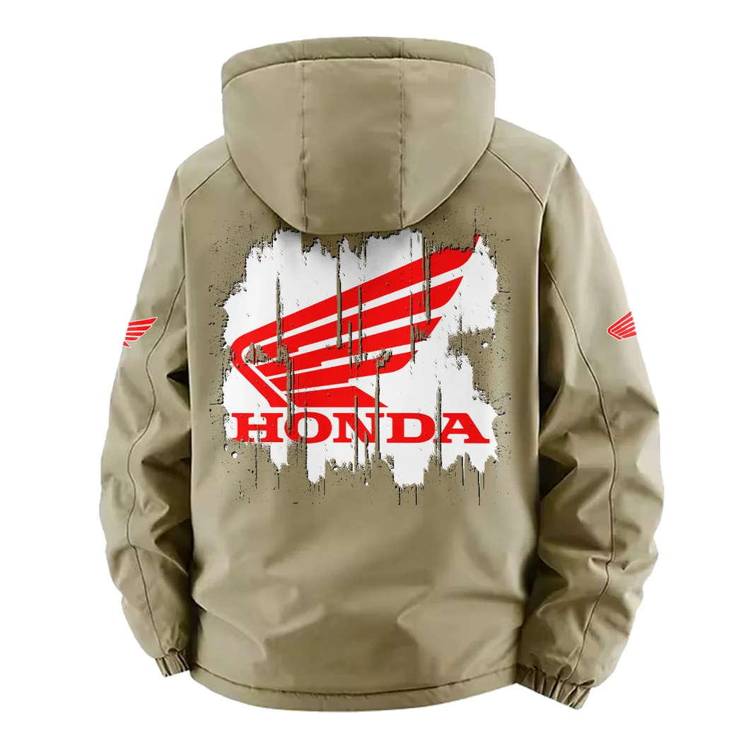 Road Bike Fleece Windbreaker Jacket, Breathable Fleece Windwear HVN1451HM - Khaki - Image 4