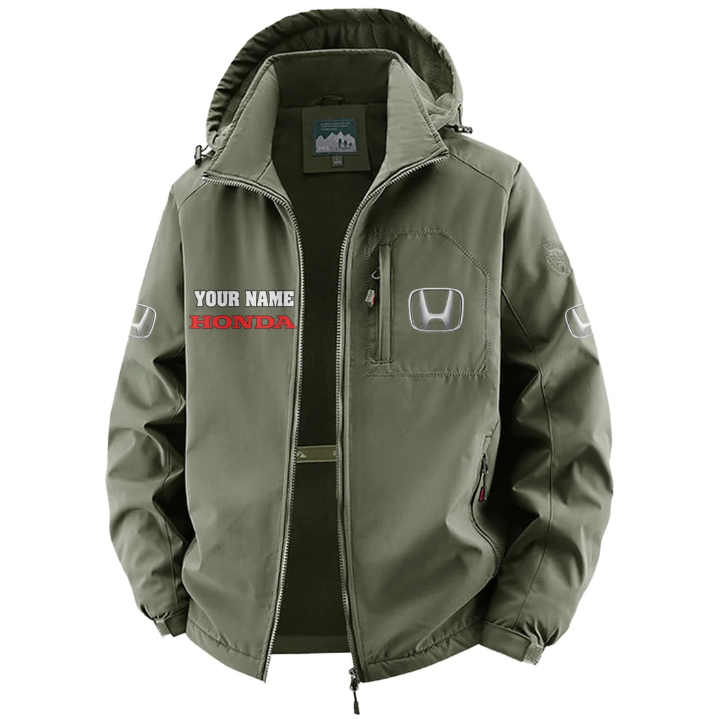 Hatchback Fleece Windbreaker Jacket, Cross-Training Wind Shell HVN1451HO - Green - Image 2