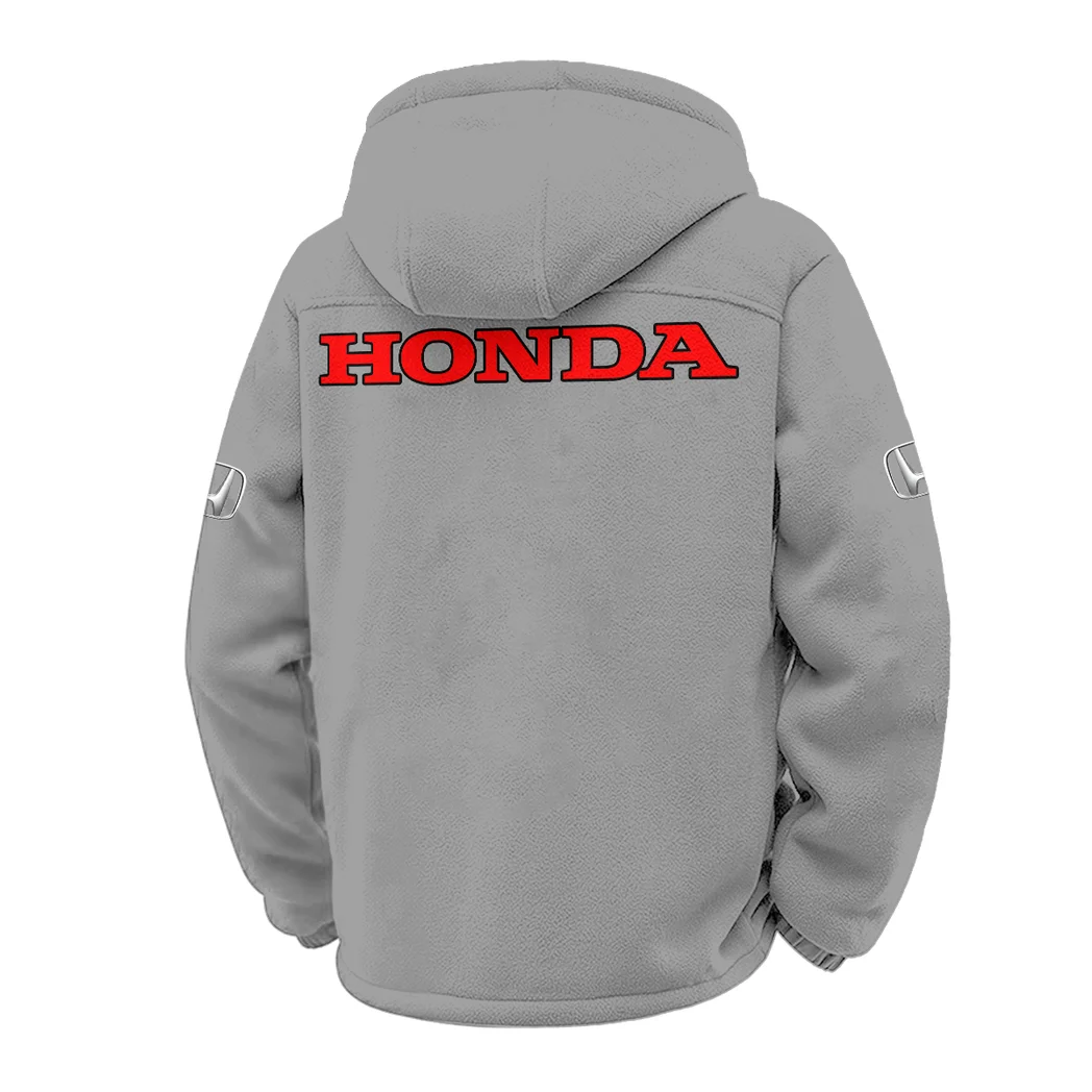 Hatchback Winter Fleece Jacket, Thermal Winter Fleece HVN1451HO - Grey - Image 3