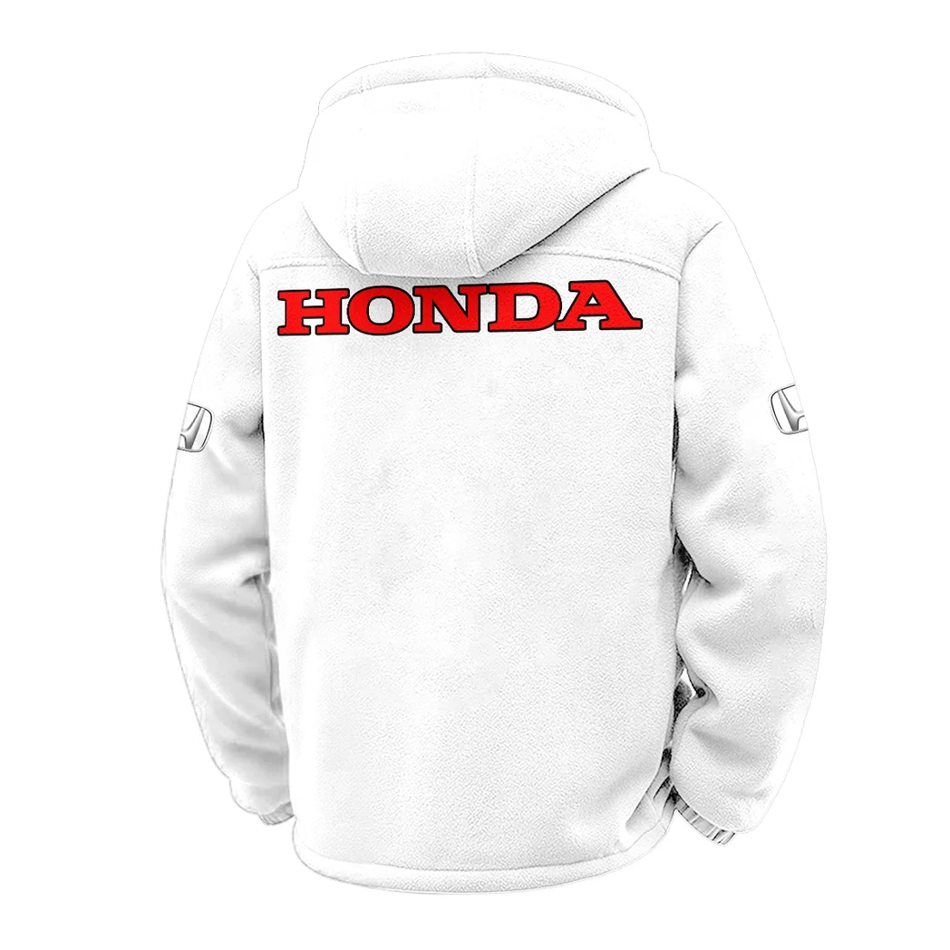 Hatchback Winter Fleece Jacket, Thermal Winter Fleece HVN1451HO - White - Image 3
