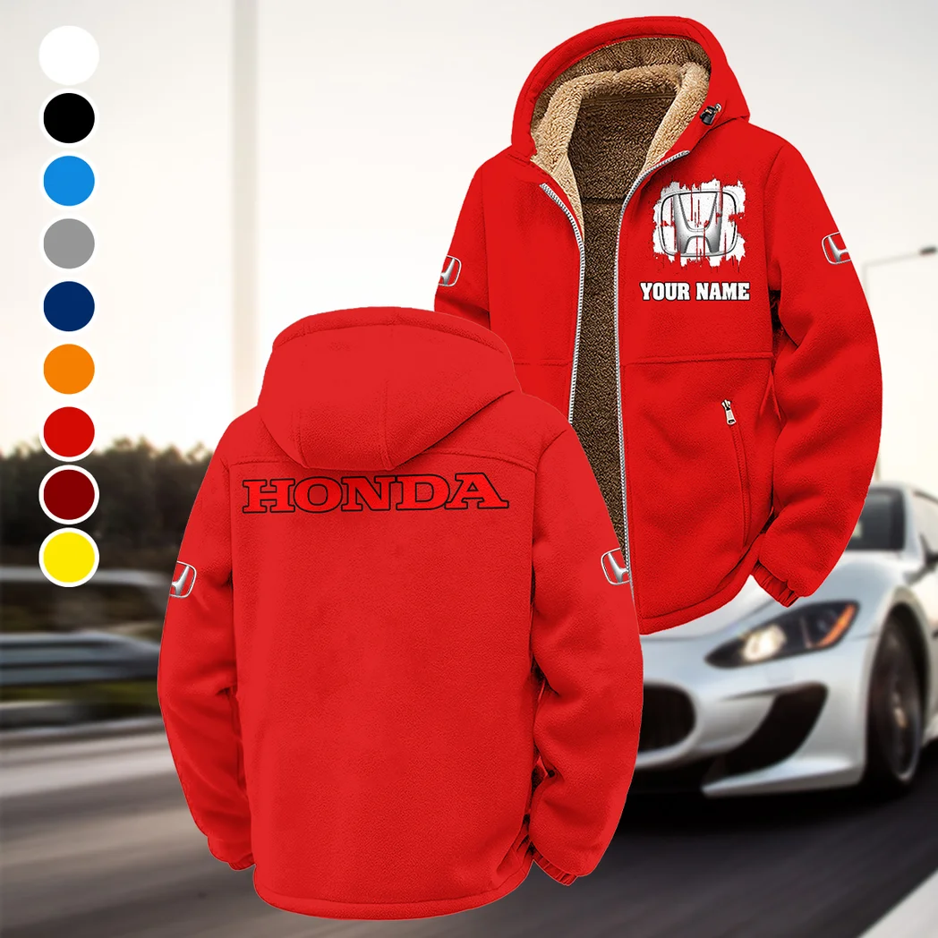 Hatchback Winter Fleece Jacket, Thermal Winter Fleece HVN1451HO - Red