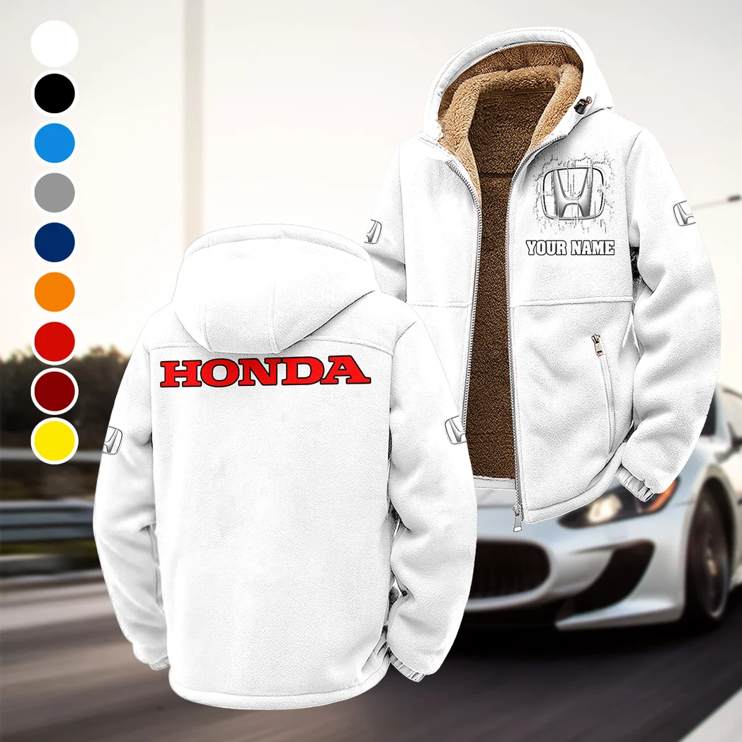 Hatchback Winter Fleece Jacket, Thermal Winter Fleece HVN1451HO - White