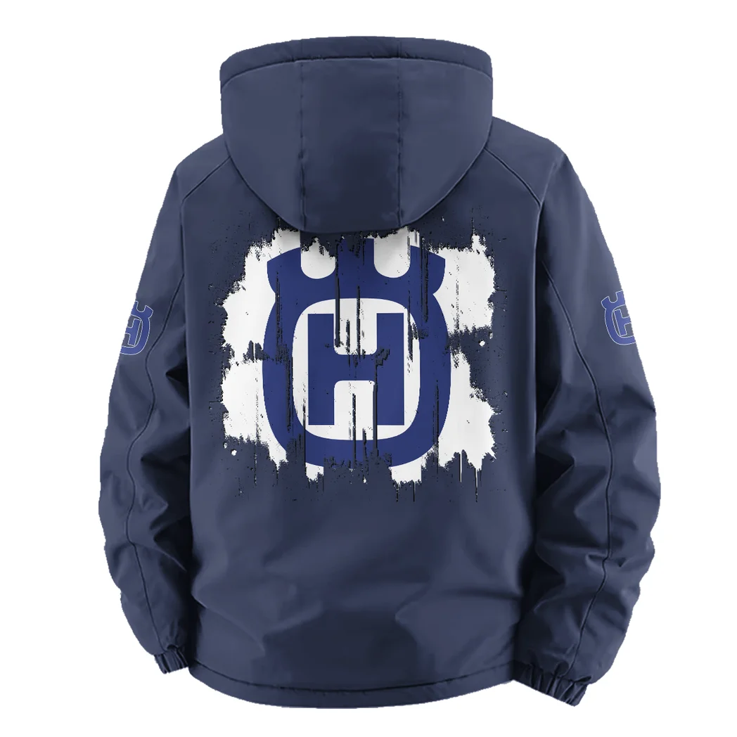 Enduro Rider Fleece Windbreaker Jacket, Outdoor Activity Defense HVN1451HU - Navy - Image 4