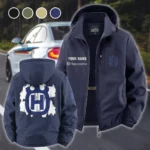 Enduro Rider Fleece Windbreaker Jacket, Outdoor Activity Defense HVN1451HU - Navy