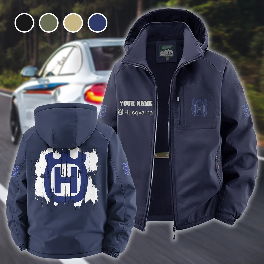 Enduro Rider Fleece Windbreaker Jacket, Outdoor Activity Defense HVN1451HU - Navy