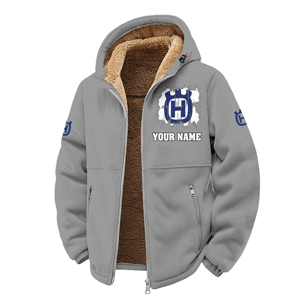 Enduro Rider Winter Fleece Jacket, Arctic Expedition Fleece HVN1451HU - Grey - Image 2