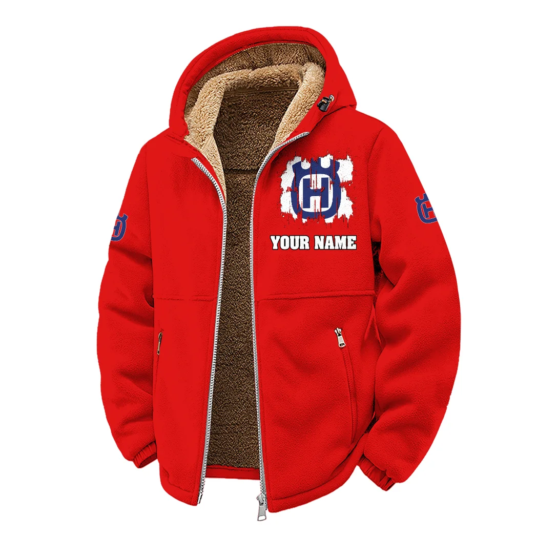 Enduro Rider Winter Fleece Jacket, Arctic Expedition Fleece HVN1451HU - Red - Image 2