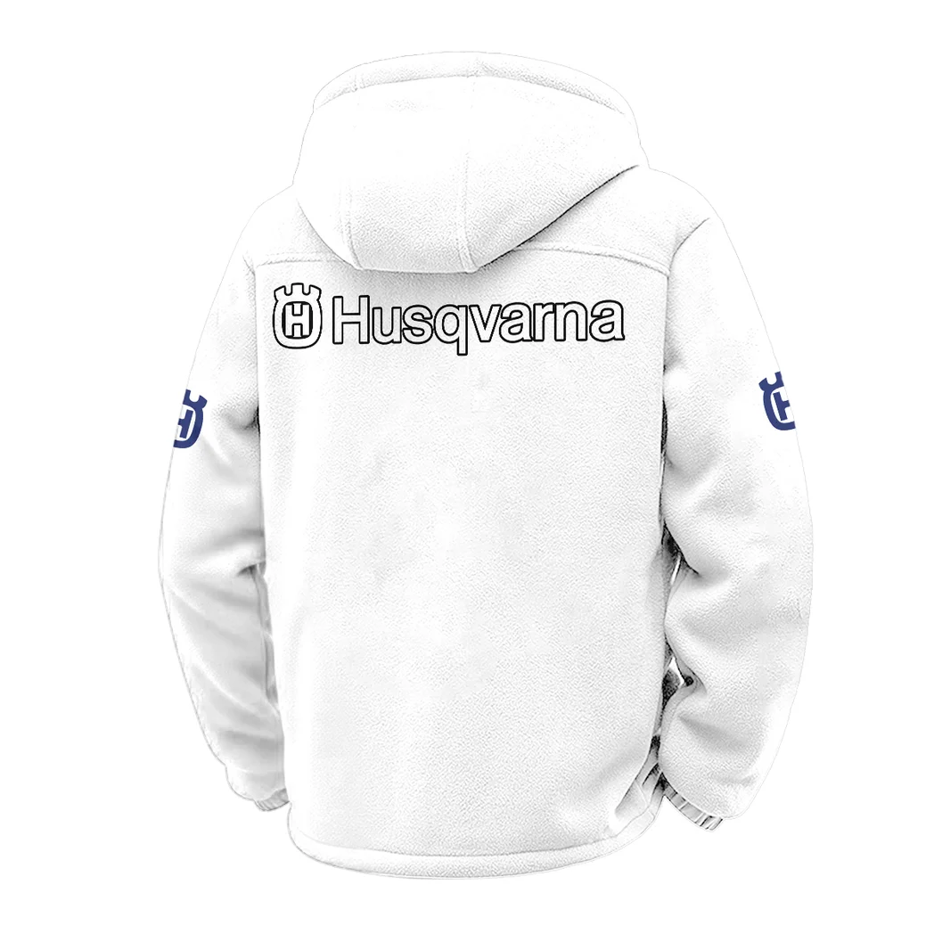 Enduro Rider Winter Fleece Jacket, Arctic Expedition Fleece HVN1451HU - White - Image 3
