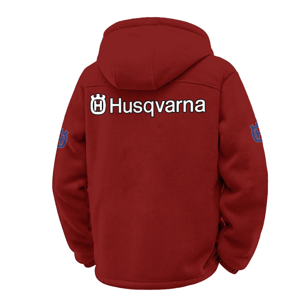 Enduro Rider Winter Fleece Jacket, Arctic Expedition Fleece HVN1451HU - Wine - Image 3