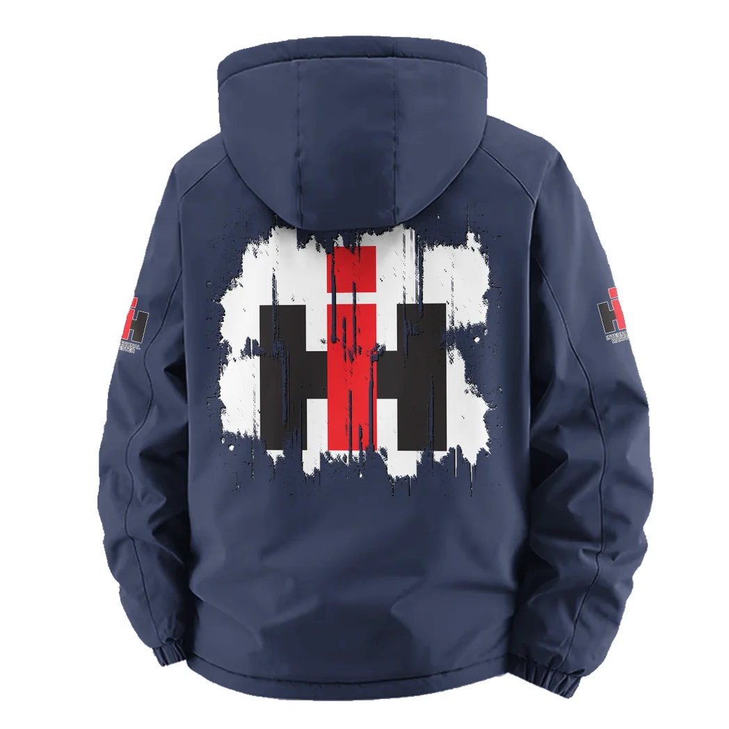 Farm Work Machine Fleece Windbreaker Jacket, Thermal Wind-Stop Jacket HVN1451IH - Navy - Image 4