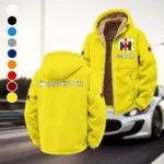 Farm Work Machine Winter Fleece Jacket, Extreme Cold Fleece Coat HVN1451IH - Yellow