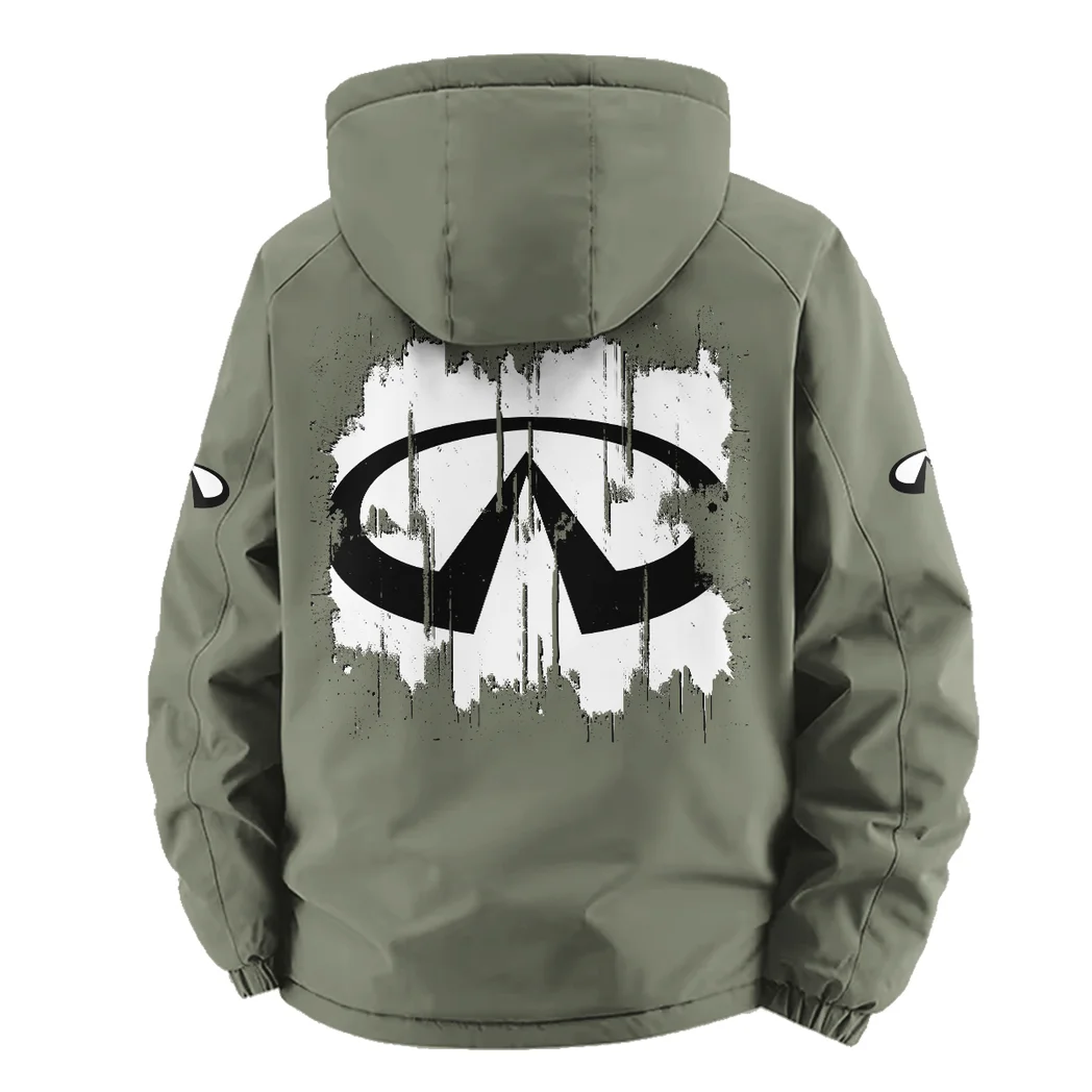 Premium Road Vehicle Fleece Windbreaker Jacket, All-Weather Fleece Shield HVN1451IN - Green - Image 4