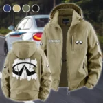 Premium Road Vehicle Fleece Windbreaker Jacket, All-Weather Fleece Shield HVN1451IN - Khaki