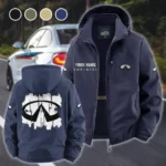 Premium Road Vehicle Fleece Windbreaker Jacket, All-Weather Fleece Shield HVN1451IN - Navy