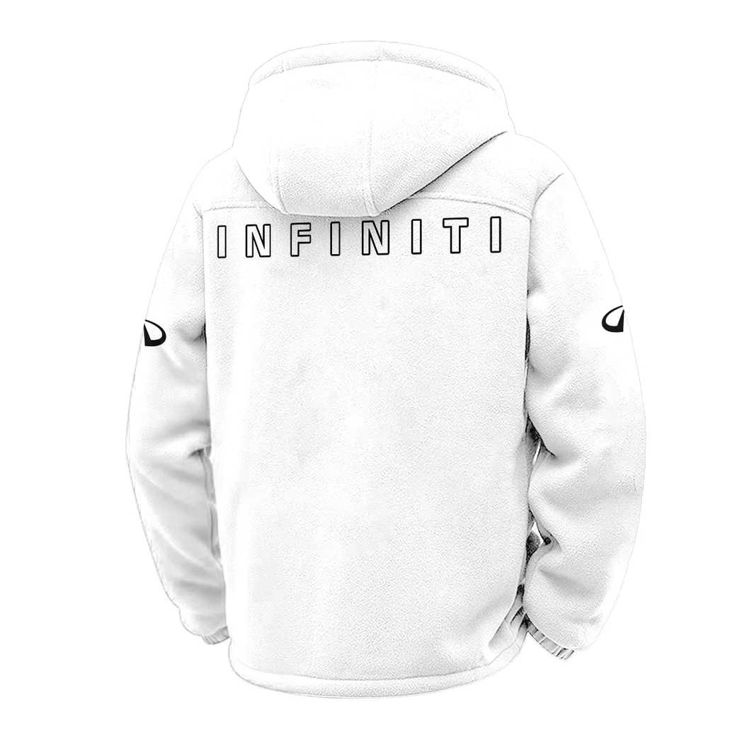 Premium Road Vehicle Winter Fleece Jacket, Sub-Zero Fleece Jacket HVN1451IN - White - Image 3