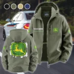 Rural Work Vehicle Fleece Windbreaker Jacket, Core-Warmth Windbreaker HVN1451JD - Green