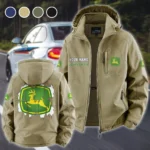 Rural Work Vehicle Fleece Windbreaker Jacket, Core-Warmth Windbreaker HVN1451JD - Khaki