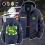 Rural Work Vehicle Fleece Windbreaker Jacket, Core-Warmth Windbreaker HVN1451JD - Navy