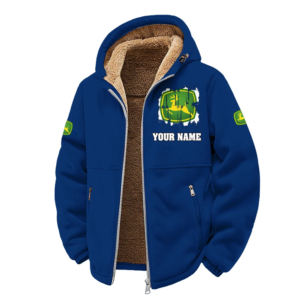 Rural Work Vehicle Winter Fleece Jacket, Deep Winter Comfort Fleece HVN1451JD - Navy - Image 2