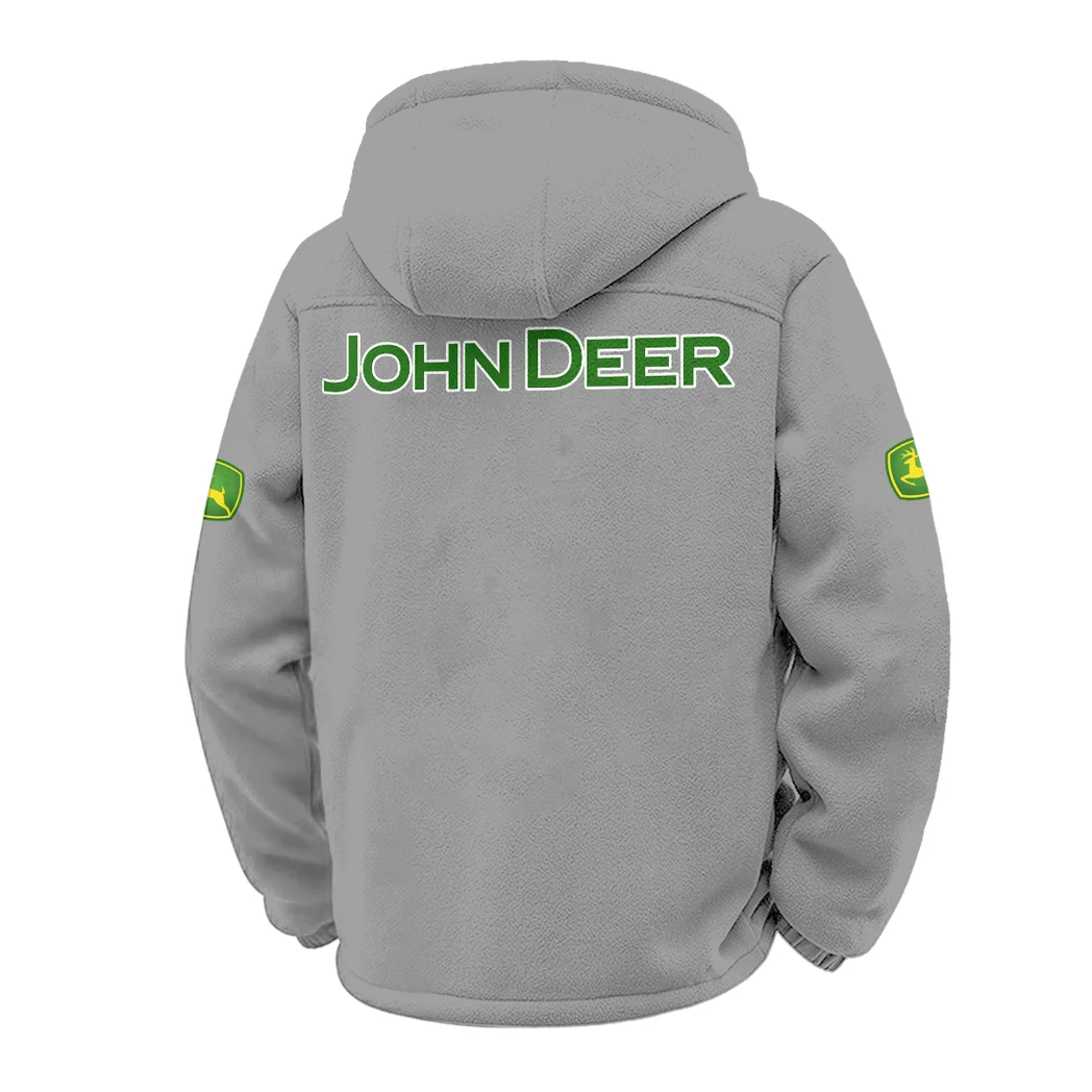 Rural Work Vehicle Winter Fleece Jacket, Deep Winter Comfort Fleece HVN1451JD - Grey - Image 3
