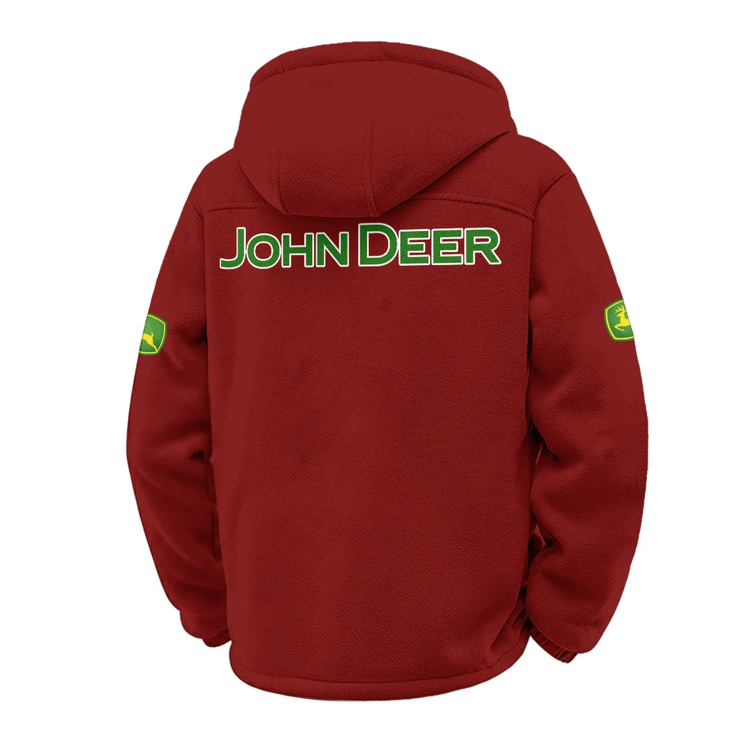 Rural Work Vehicle Winter Fleece Jacket, Deep Winter Comfort Fleece HVN1451JD - Wine - Image 3