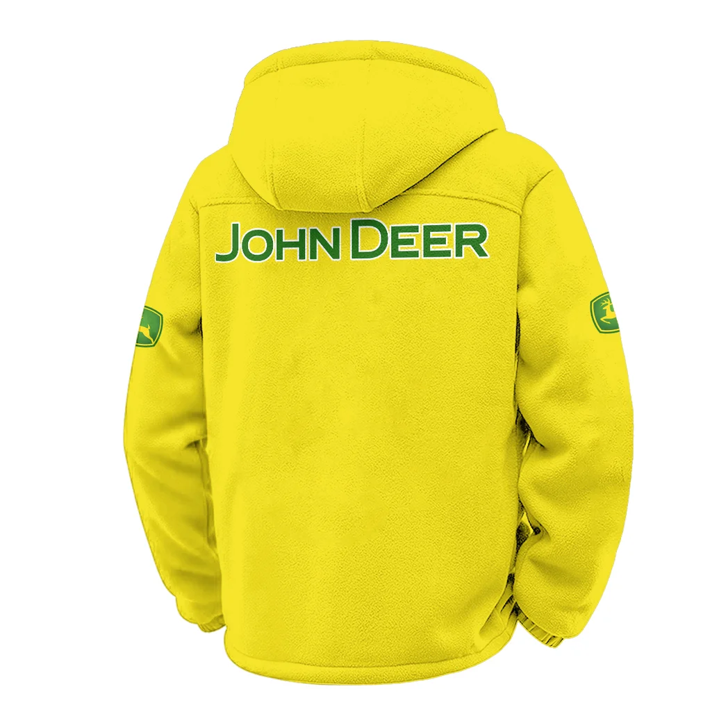 Rural Work Vehicle Winter Fleece Jacket, Deep Winter Comfort Fleece HVN1451JD - Yellow - Image 3