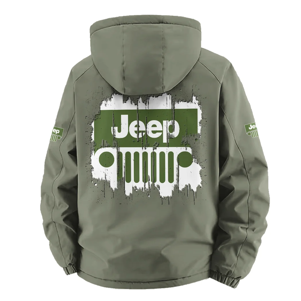 All-Terrain Utility Ride Fleece Windbreaker Jacket, Windproof Fleece Hybrid HVN1451JE - Green - Image 4