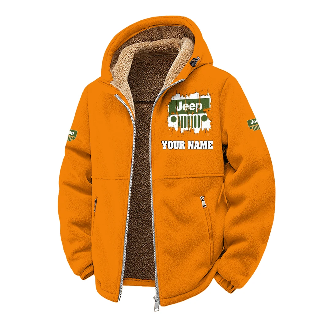 All-Terrain Utility Ride Winter Fleece Jacket, Polar Climate Fleece HVN1451JE - Orange - Image 2