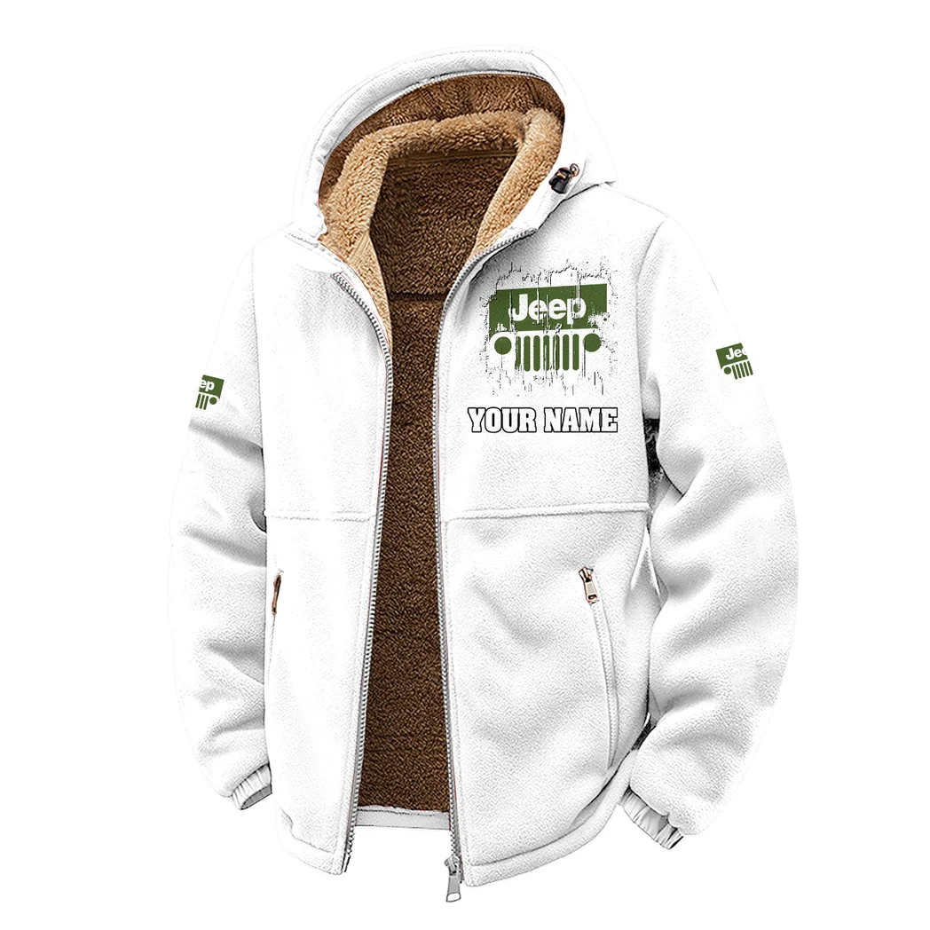 All-Terrain Utility Ride Winter Fleece Jacket, Polar Climate Fleece HVN1451JE - White - Image 2