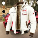 Adventure Motorcycle Fleece-Lined Hooded Jacket, All-Mountain Hooded Fleece HVN1451KA - White