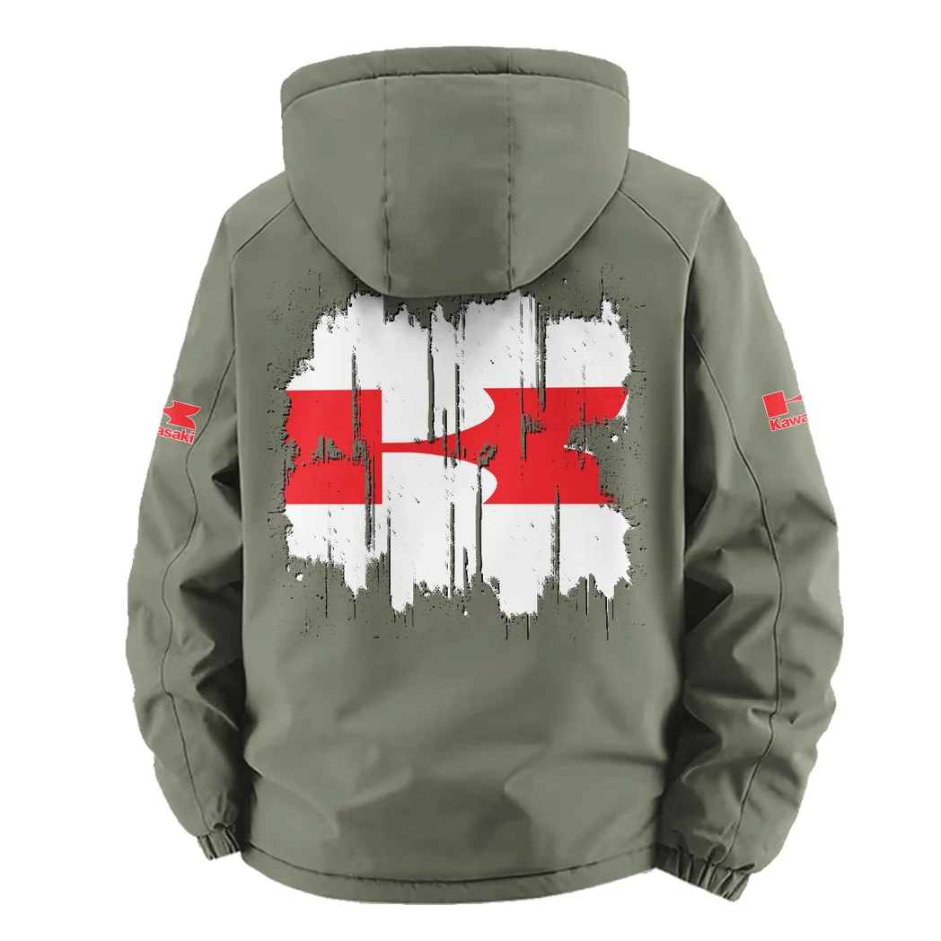 Adventure Motorcycle Fleece Windbreaker Jacket, Storm-Blocker Fleece HVN1451KA - Green - Image 4