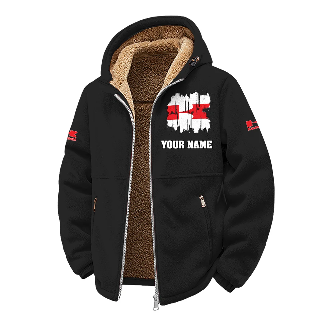 Adventure Motorcycle Winter Fleece Jacket, Essential Winter Warmth HVN1451KA - Black - Image 2