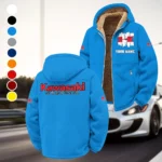 Adventure Motorcycle Winter Fleece Jacket, Essential Winter Warmth HVN1451KA - Cyan