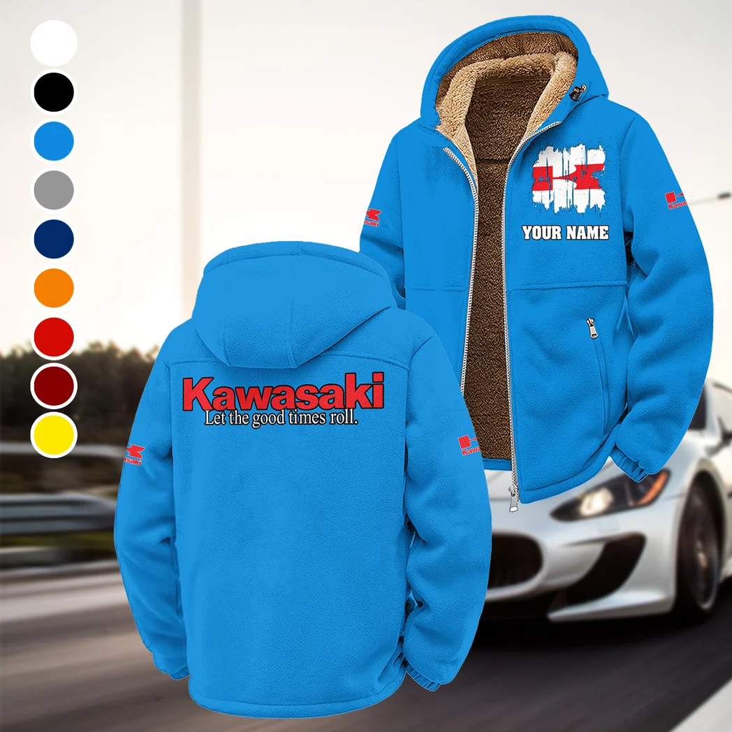 Adventure Motorcycle Winter Fleece Jacket, Essential Winter Warmth HVN1451KA - Cyan