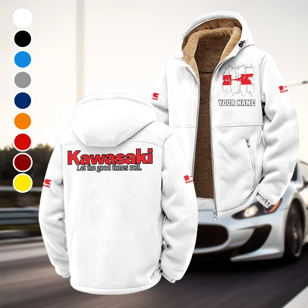 Adventure Motorcycle Winter Fleece Jacket, Essential Winter Warmth HVN1451KA - White